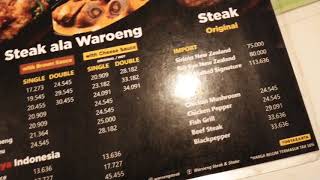 Harga Terbaru Menu di Waroeng Steak and Shake Yogyakarta