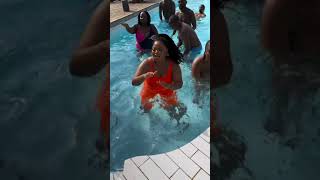 Popular Actress Funke Akindele Vs Poolside🥰 #Everybody #Loves #Jennifer #Ghana #Poolside #Fun #Cast