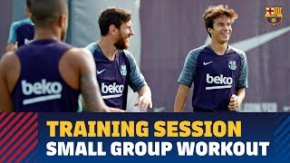 Barça trains anew minus those players on international duty