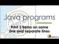 9 Java print vs. println |