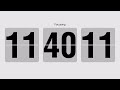 12 hour countdown timer with flip clock