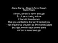 Alyssa Raghu - Almost Is Never Enough Lyrics (Ariana Grande) American Idol 2018
