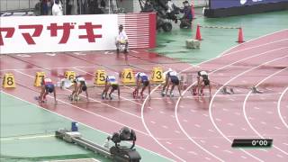 男子100m　予選6組　第100回日本陸上競技選手権大会