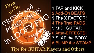 EP144 DRUMS on LOOPY PRO: How to Build an Interface for iOS Percussion (as a Guitar Player)