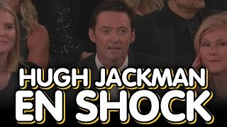 Hugh Jackman reacción a James Franco por ganar el premio a Mejor Actor en los Globos de Oro 2018