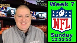 Sunday Free NFL Week 7 Betting Picks & Predictions - 10/23/22 l Picks & Parlays