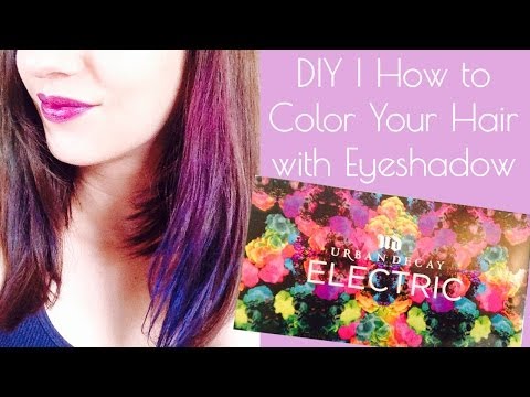 DIY Hair Chalk | How to Color Dye Your Hair with Eye shadow DIY Hair Chalk | How to Color Dye Your Hair with Eye shadow