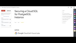Securing a Cloud SQL for PostgreSQL Instance || #Learn_to_earn || #qwiklabs || #GSP920