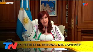 CAUSA VIALIDAD: Habló Cristina Fernandez "Este es el tribunal del lawfare"