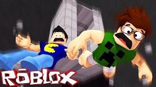 CAÍMOS DO ELEVADOR! - Roblox