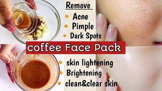 Winter's Best Face Mask for Acne Prone \u0026 Dry Skin | DIY Coffee Face Pack For Bright \u0026 CLEAR skin |