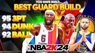 95 3PT + 94 DUNK + 92 BALL HANDLE BUILD is THE BEST POINT GUARD BUILD in NBA 2K24 NEXT GEN!