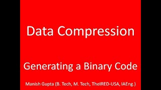 Generating a Binary Code | Data Compression
