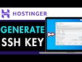How to Generate SSH Key in Hostinger 2025 (FULL GUIDE)