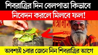 শিবরাত্রি দিন কিভাবে বেল পাতা নিবেদন করলে মিলবে বিশাল ফল। Shivratri Bel Pata offering to Shiva