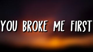 Tate McRae - you broke me first (Lyrics) (Conor Maynard Cover)