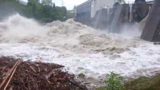 Hochwasser 16.05.2014 Kraftwerk Garsten