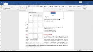 WORD urejanje seznamov 2  del Pisna dela