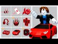 10 FREE RED ITEMS ROBLOX! 😱(2024)