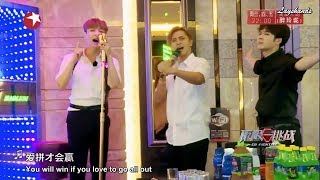 [Eng Sub] 170903 Go Fighting Cut Scenes: Yixing, Jackson \u0026 Show at the karaoke/KTV cut