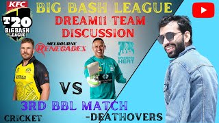 Melbourne Renegades VS Brisbane Heat - Dream11 Team Preview - BigBash League 2022