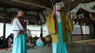 令和6年川中三島神社神楽祭立川神楽　恵美須大黒の舞