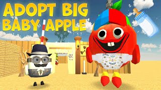 ADOPT BIG BABY APPLE  | Chicken gun