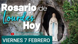 💐⚘️ ROSARIO DESDE LOURDES HOY VIERNES 7 DE FEBRERO DE 2025 🌿💐⚘️