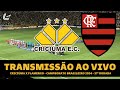 FLAMENGO X CRICIÚMA TRANSMISSÃO AO VIVO DIRETO DO HERIBERTO HÜLSE - BRASILEIRÃO 2024 - 37ª RODADA