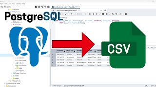 How to EXPORT a POSTGRESQL TABLE to CSV (using pgAdmin 4)