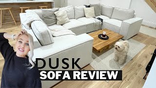 Dusk Sofa Assembly and Review | Brooklyn U-Shaped Sofa In Ivory