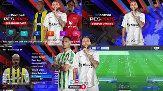 eFootball PES 2025 PPSSPP Download English Version Update New Kits 24/25 \u0026 New Transfers HD Graphics