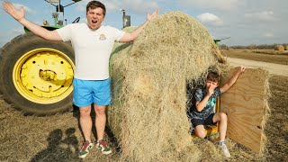 Hudson Found a Secret Hay Bale