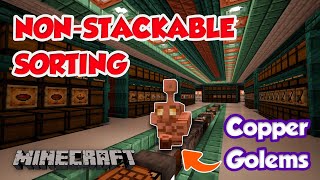 Copper Golem Non-stackable Item Sorting World Download 1.21.11+