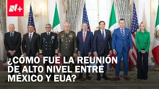 Se realiza primera reunión de alto nivel en materia de seguridad entre México y EUA - En Punto