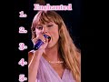 Rank these 5 Taylor swift songs without knowing what’s next! #swiftie #blowup #fyp #viral