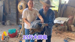 大姨65岁生日，秋子花400块钱买了只鳄龟做硬菜，公公看了吓一跳