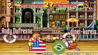 FT10 @fatfursp: Andy Dufresne (US) vs dinei-koreia (BR) [Fatal Fury Special Fightcade] Feb 10