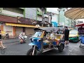 4k walking around khao san road and banglamphu area in bangkok