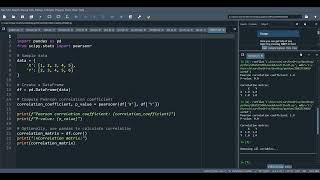 CORRELATION USING PYTHON