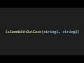 Checking if two strings are the same without looking at case in js
