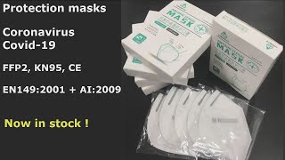 FFP2 and KN95 protective masks in stock - Coronavirus Covid-19