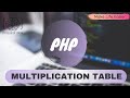 PHP Project | Multiplication Table | Developer Akon | 2020