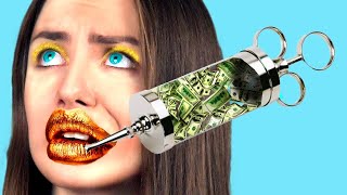 Rich vs Poor Beauty! Rich Became Poor. Beauty Hacks & Tricks By Crafty Panda How
