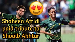 Shaheen Afridi Paid Tribute To Pakistan Fast Bowling Legend Shoaib Akhtar || Pak Vs NZ T20 Series