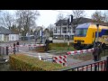 spoorwegovergang nunspeet dutch railroad crossing