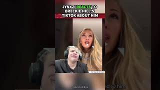 Jynxzi reaction to Breckie Hill’s TikTok about him 😂😂 #shorts #jynxzi #r6siege #funnyshorts