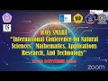 ICON-SMART 2020: Plenary Session || International Conference on Natural Sciences, Mathematics, ...