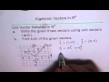 Write Vectors in Unit Vector Notation