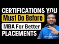 Boost Your MBA Placements: Essential Certifications in Marketing, Finance, Consult, HR & Ops